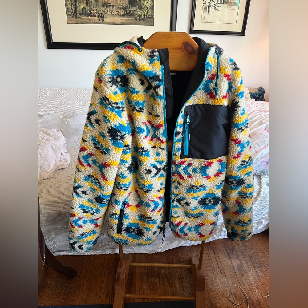 Jacket DRAVUS hoodie sweatshirt fleece tribal Aztec vibe Vintage? UNISEX